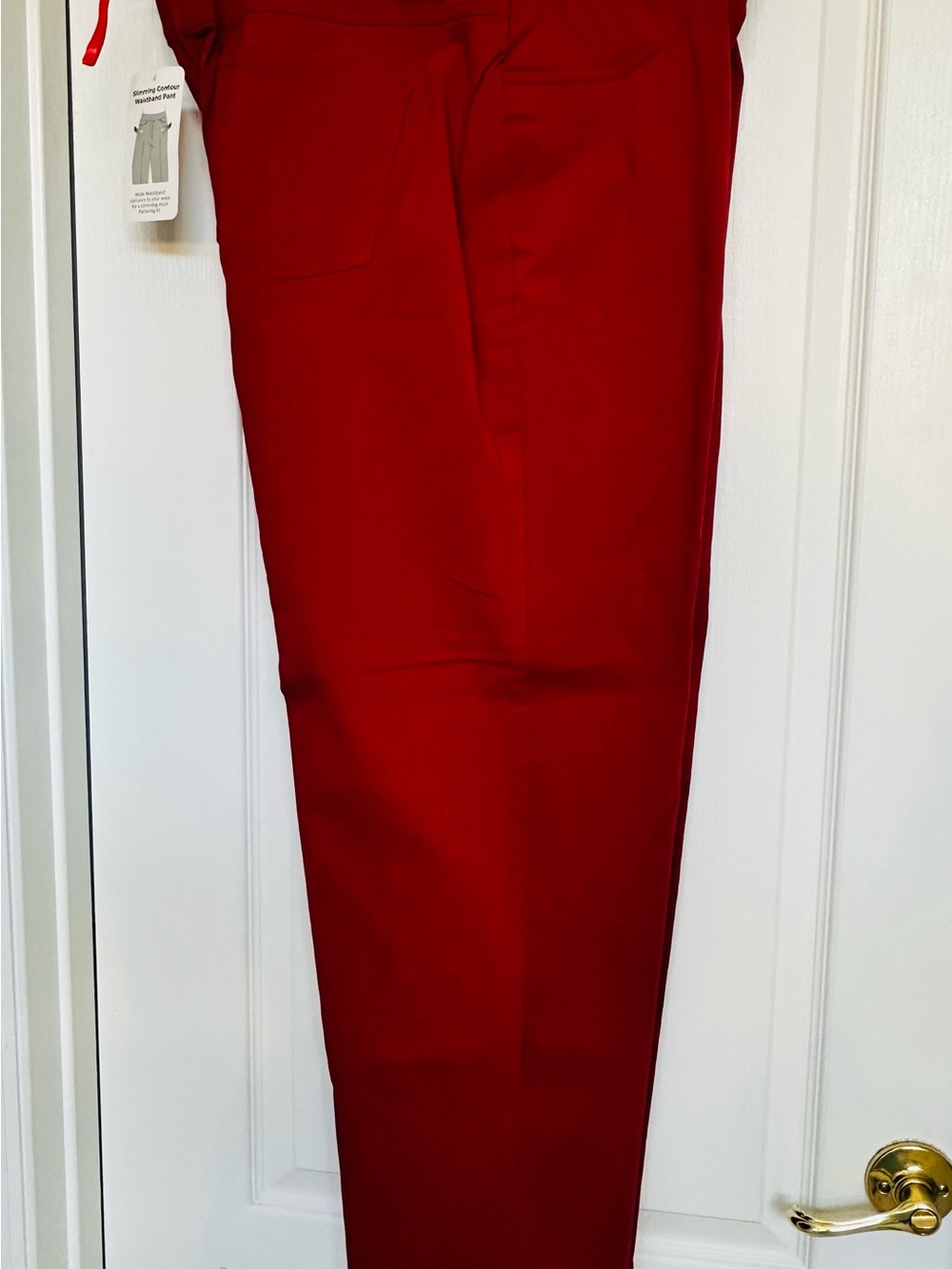 Ruby Rd. Straight Leg Pants in Rich Red